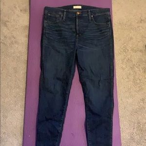 Madewell 10-inch high rise skinny jeans size 34